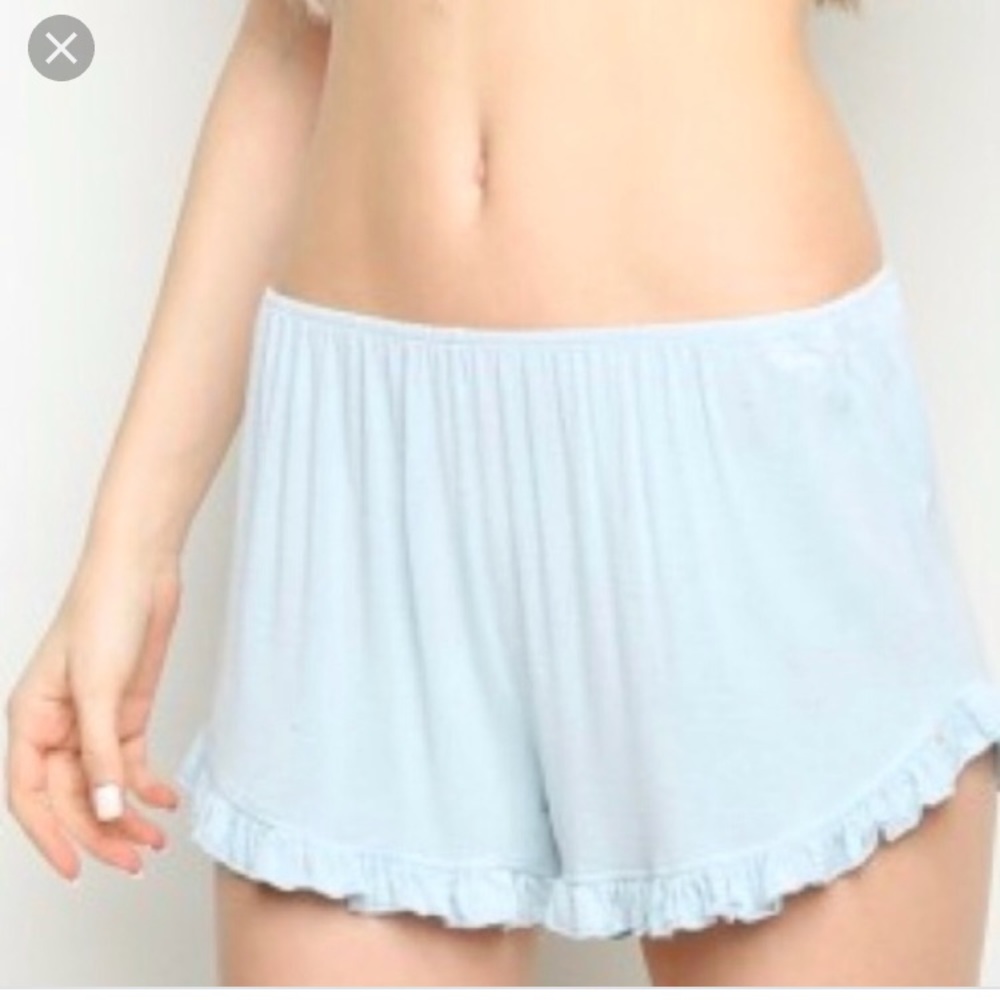 Light blue flowy brandy Melville shorts